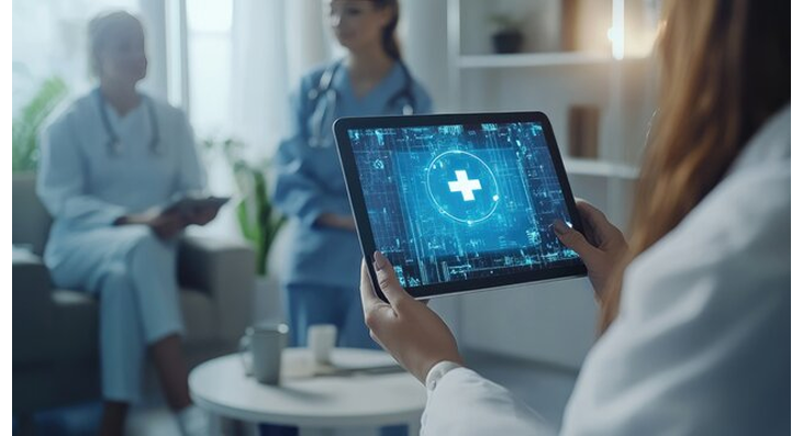 Healthcare Professional with Tablet